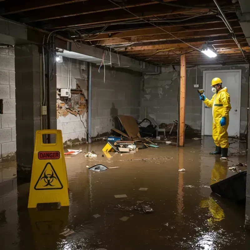 Flooded Basement Electrical Hazard in Delaware County, NY Property